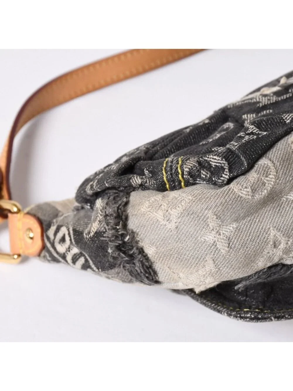 Louis Vuitton Monogram Denim Pouch Black